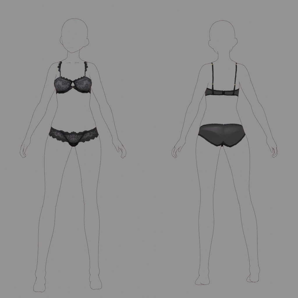 【VRoid texture 06】アンダーウェア