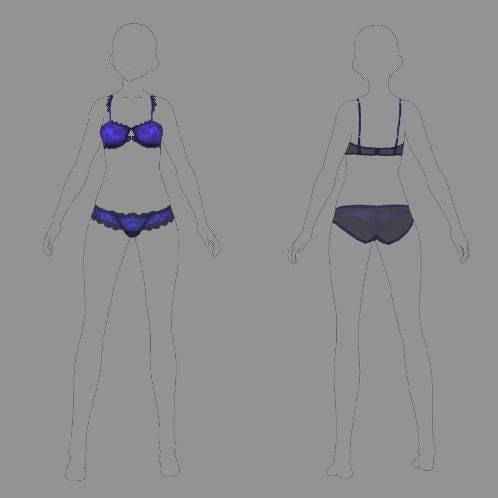 【VRoid texture 06】アンダーウェア