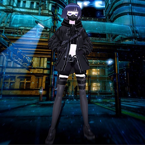 【VRoid texture 13】サイバーミリタリー