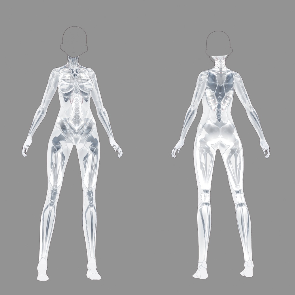 【VRoid Texture 11】スケルトンスーツ