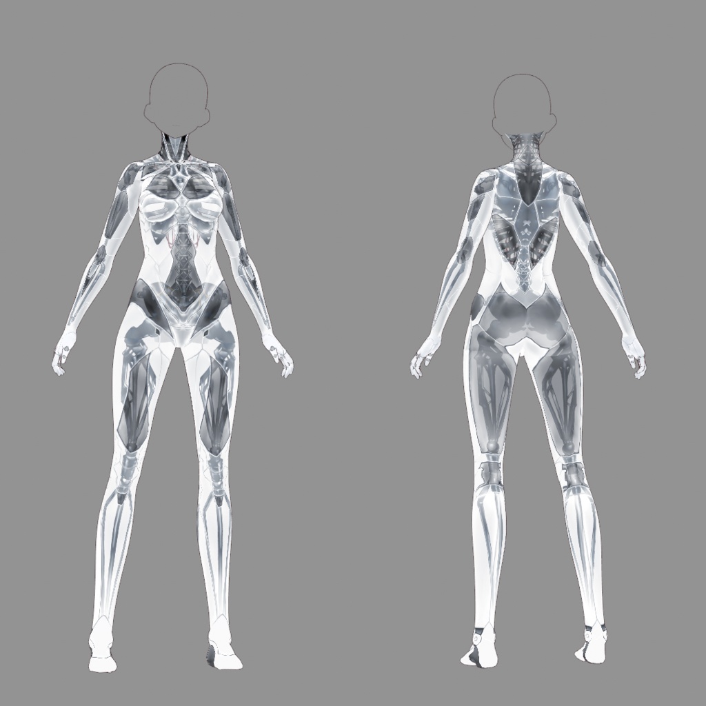 【VRoid Texture 11】スケルトンスーツ