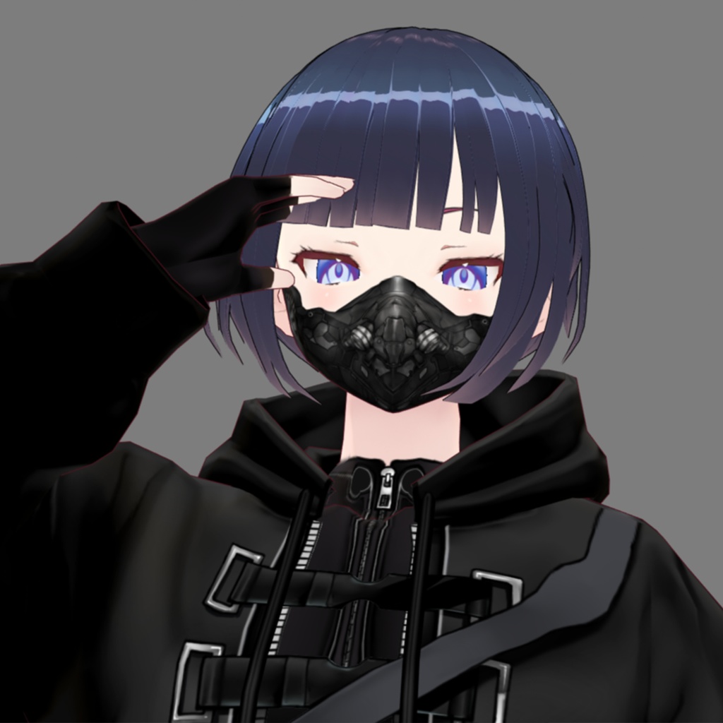 【VRoid texture 12】メカマスク