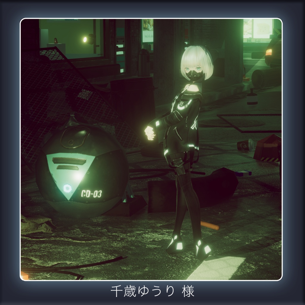 【VRoid texture 14】サイバーミリタリー2