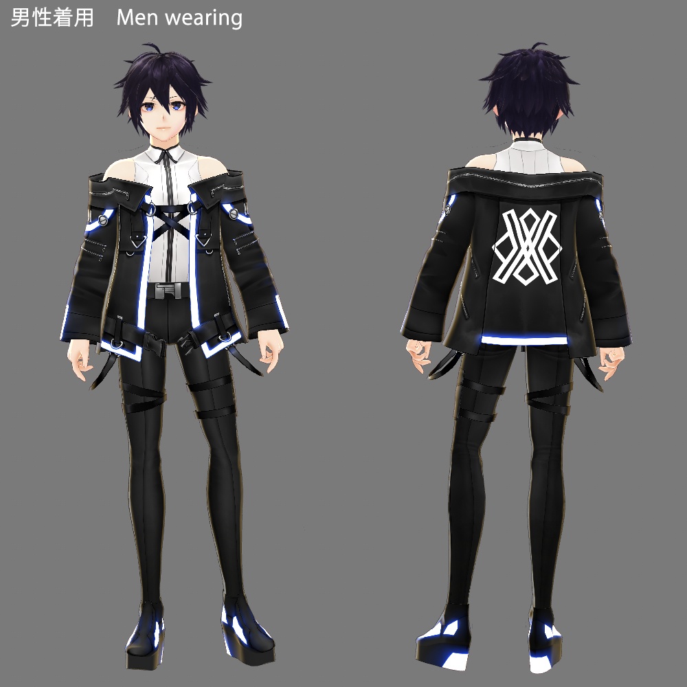 【VRoid texture 14】サイバーミリタリー2