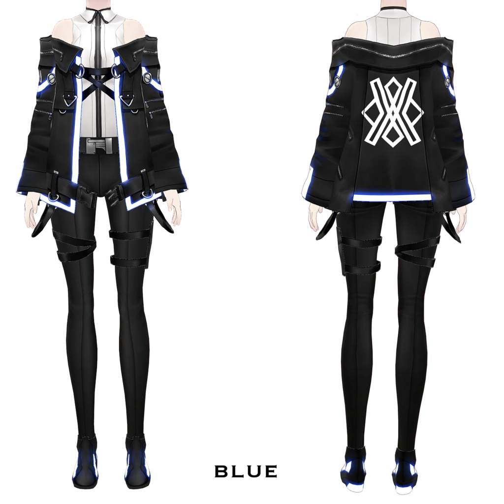 【VRoid texture 14】サイバーミリタリー2