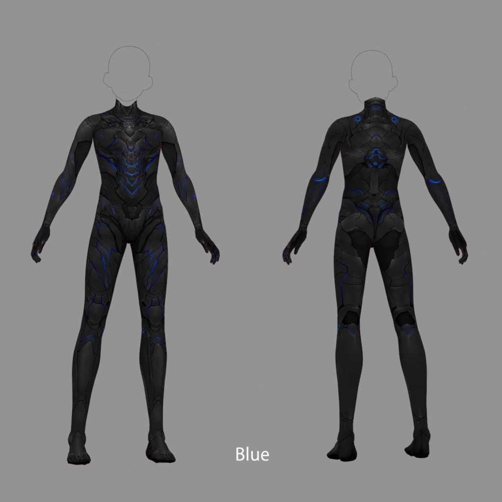 【VRoid texture 15】サイバースーツ2