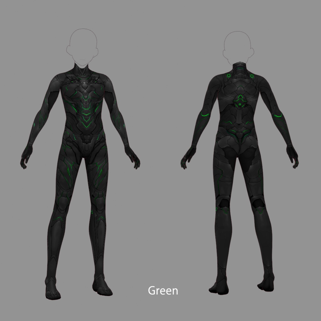 【VRoid texture 15】サイバースーツ2