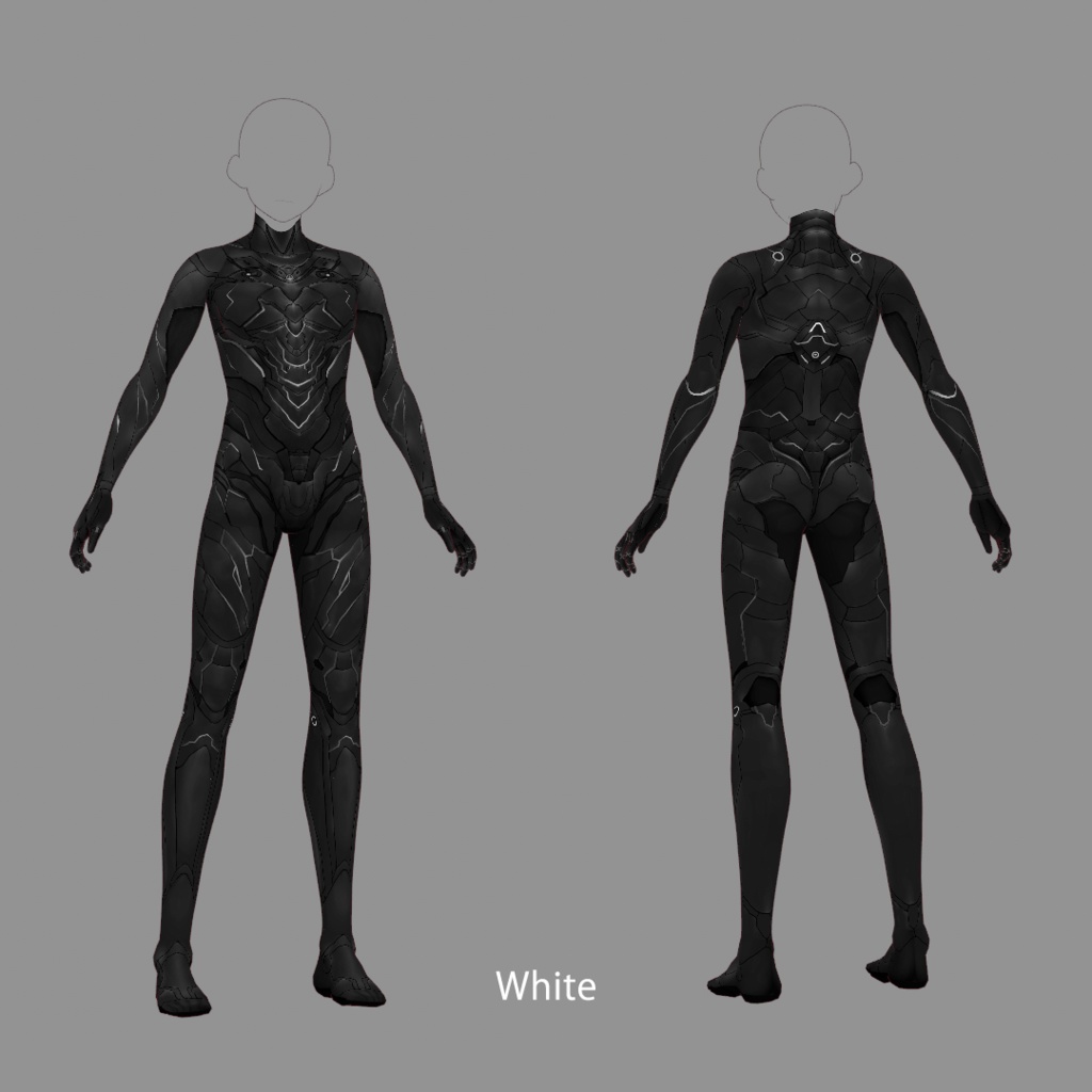 【VRoid texture 15】サイバースーツ2
