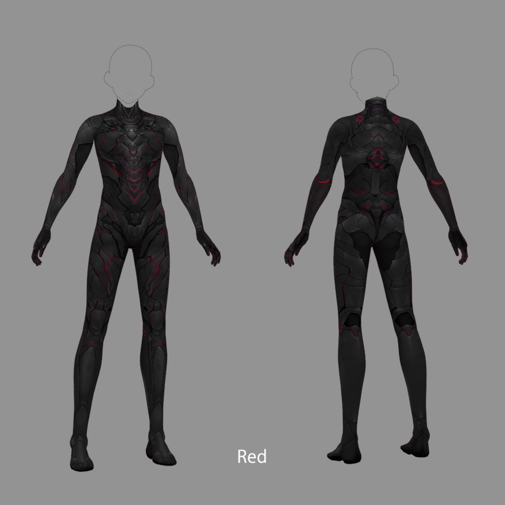 【VRoid texture 15】サイバースーツ2