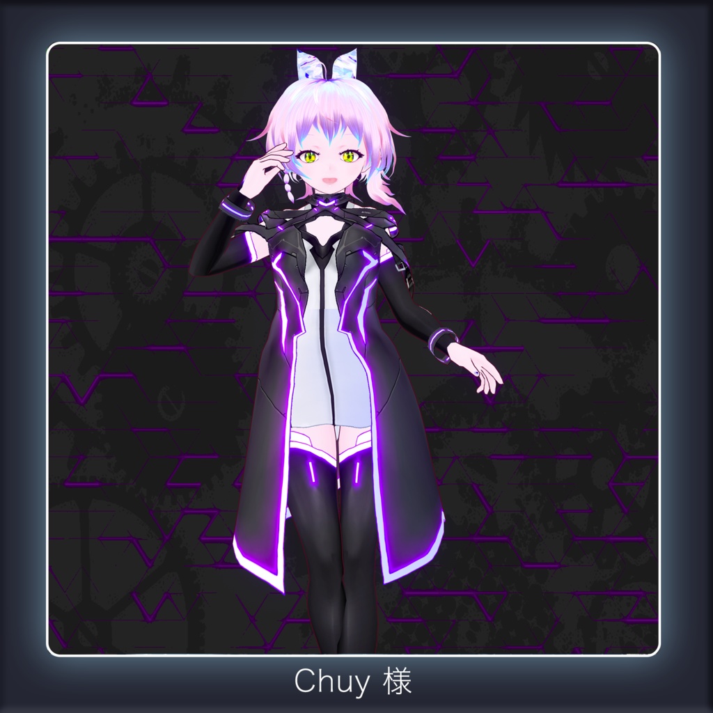 【VRoid texture 19】サイバーコート