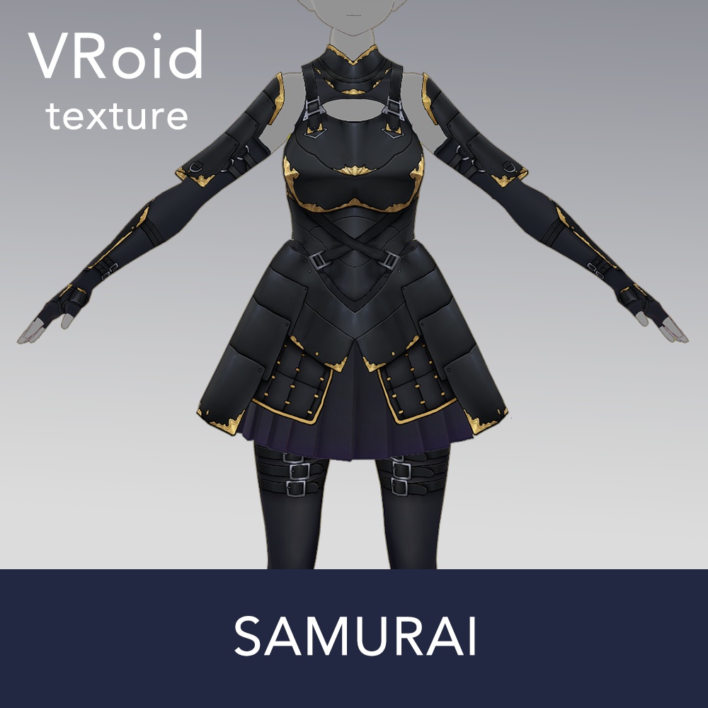【VRoid texture 21】SAMURAI