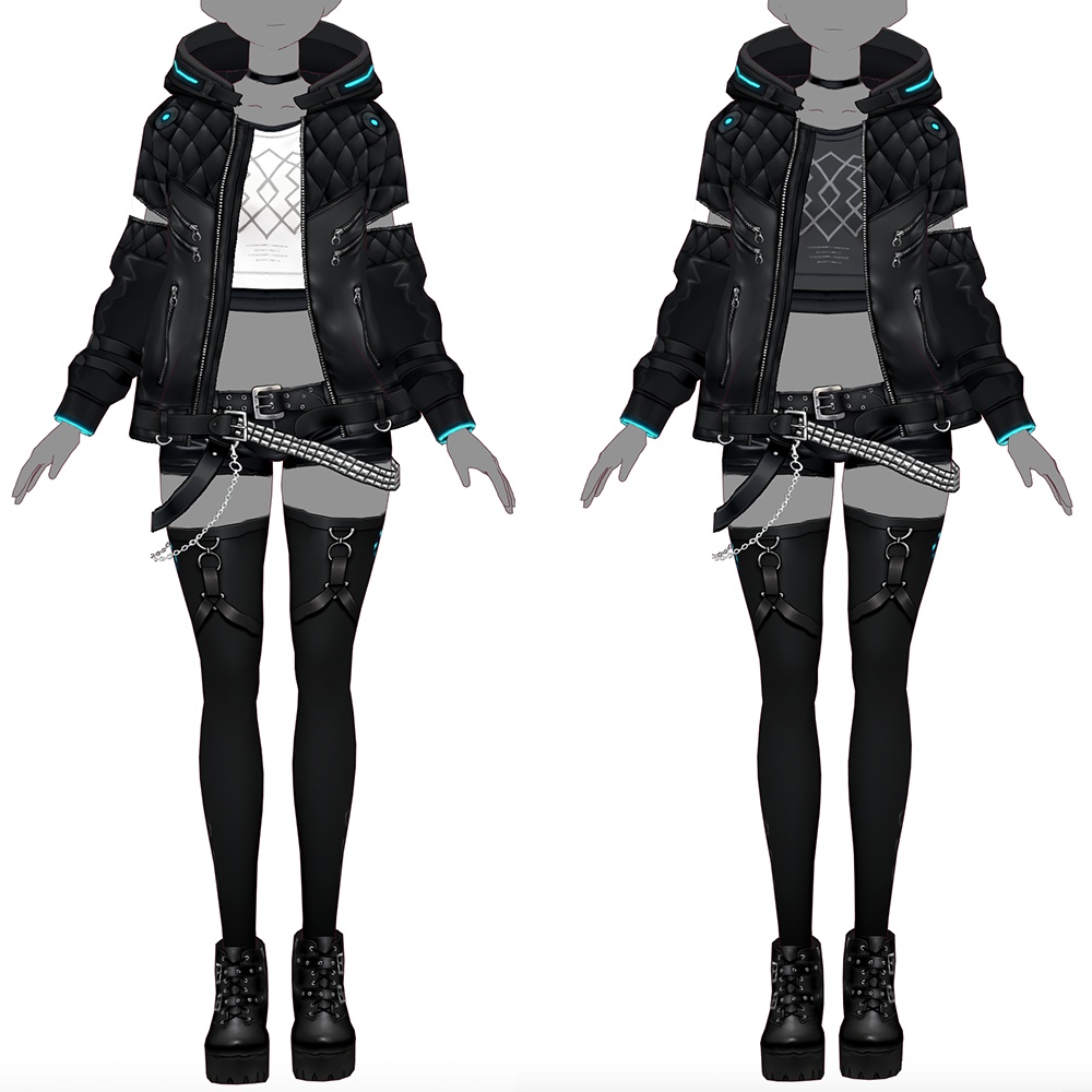 【VRoid texture 22】サイバーパンク