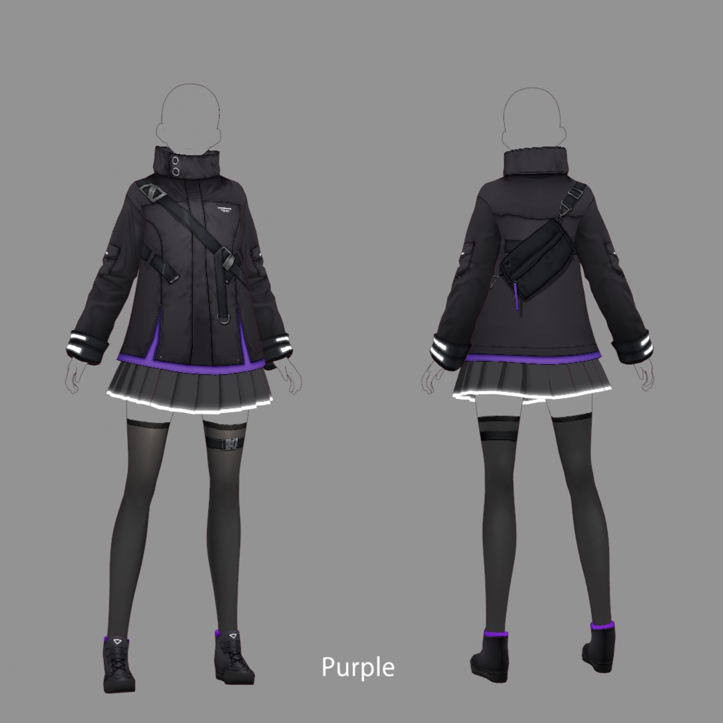 【VRoid texture 23】サイバーミリタリー4