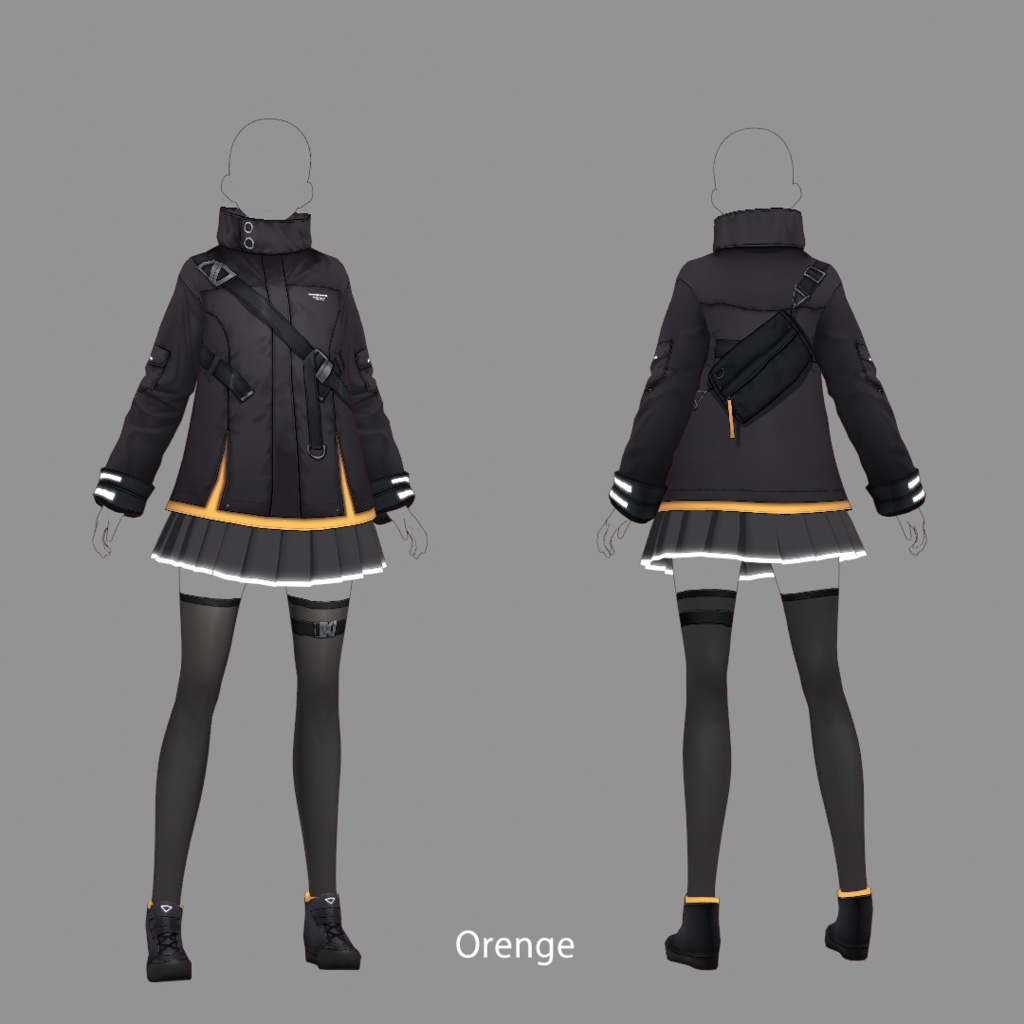 【VRoid texture 23】サイバーミリタリー4