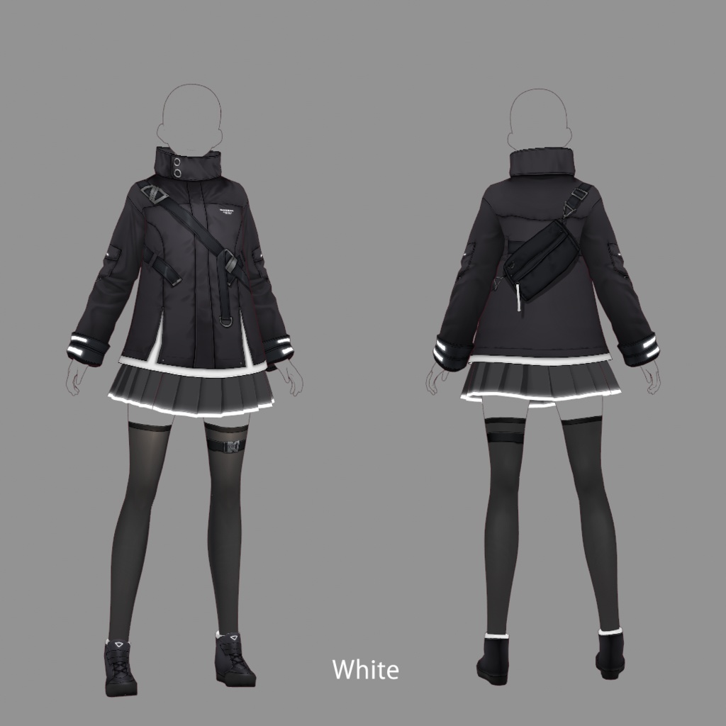 【VRoid texture 23】サイバーミリタリー4