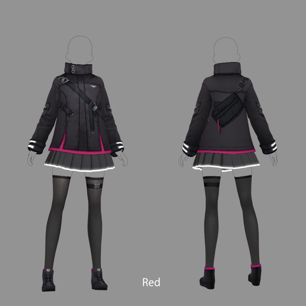 【VRoid texture 23】サイバーミリタリー4