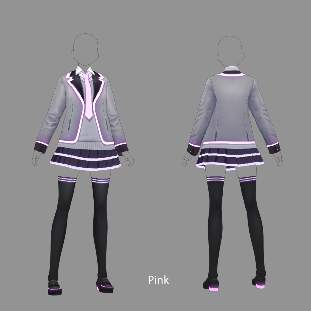 【VRoid texture24】学生服2