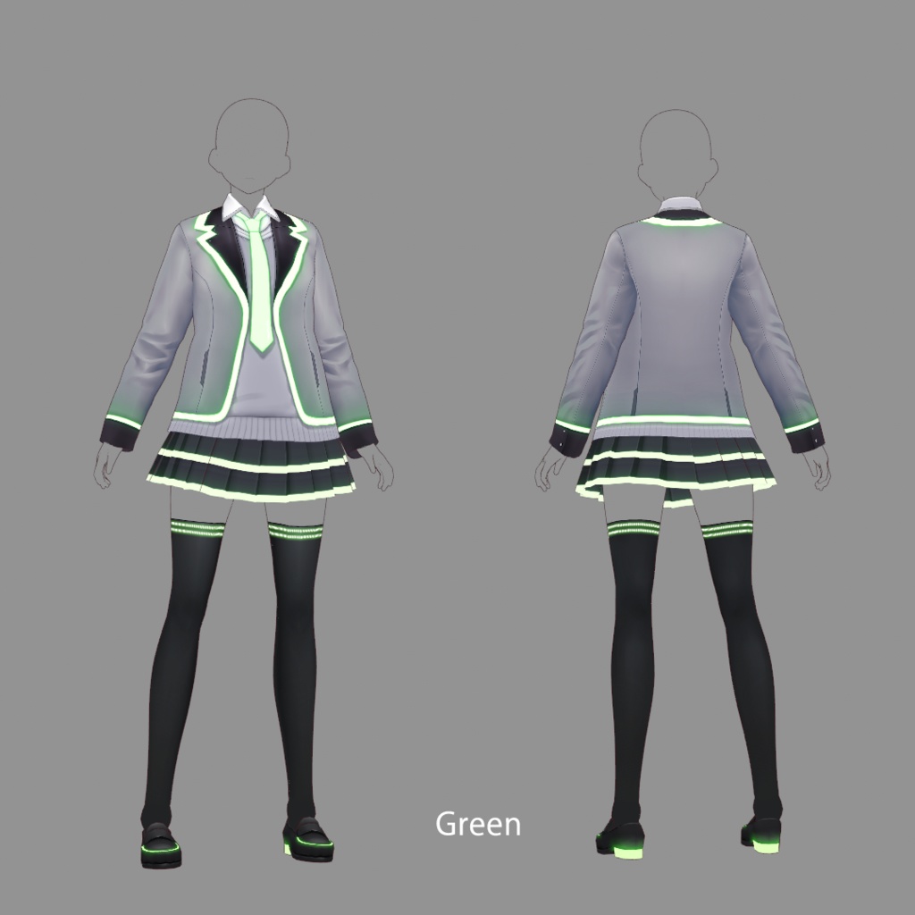 【VRoid texture24】学生服2