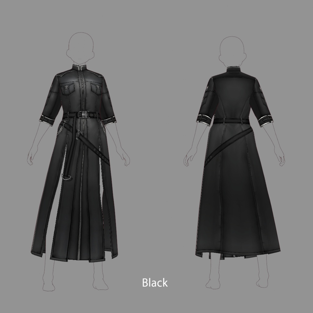 【VRoid texture25】ロングコート