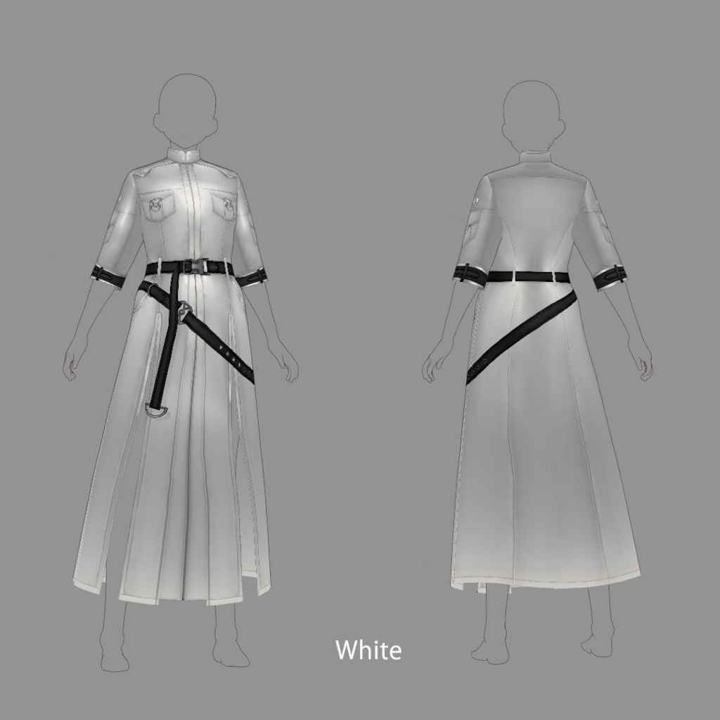 【VRoid texture25】ロングコート