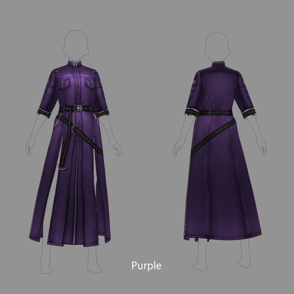 【VRoid texture25】ロングコート