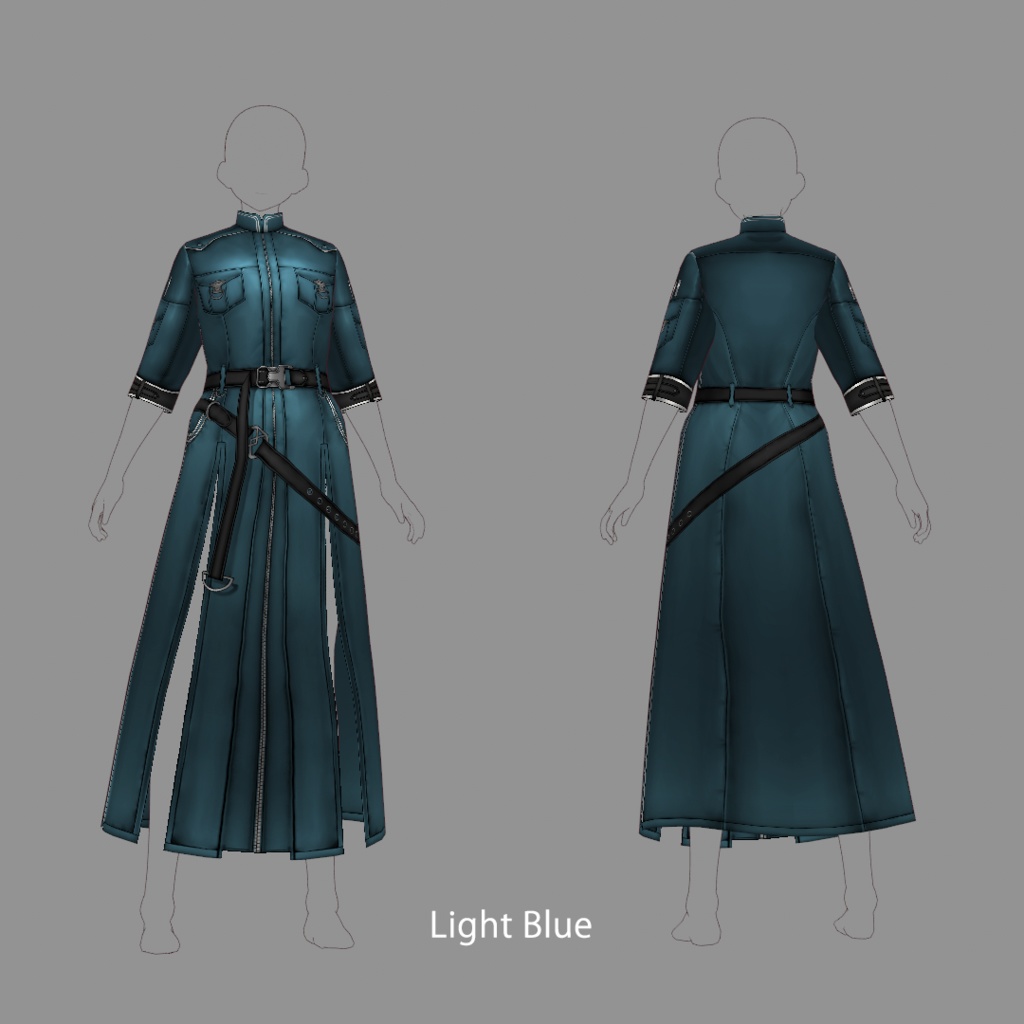 【VRoid texture25】ロングコート