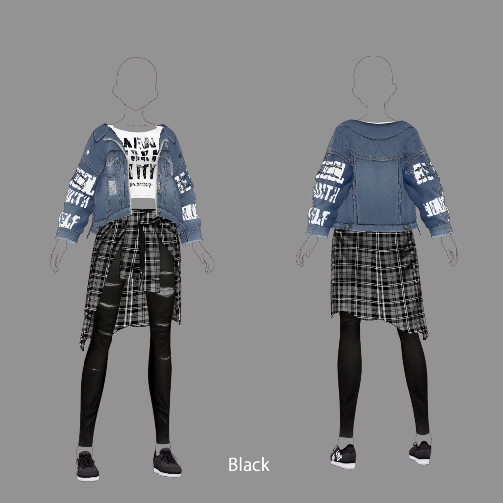 【VRoid texture 26】ストリートスタイル