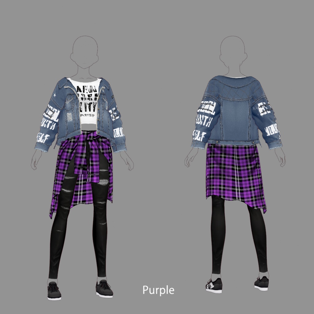 【VRoid texture 26】ストリートスタイル