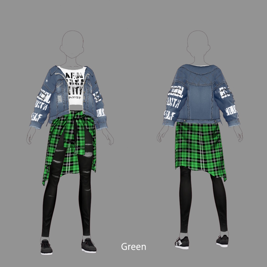 【VRoid texture 26】ストリートスタイル