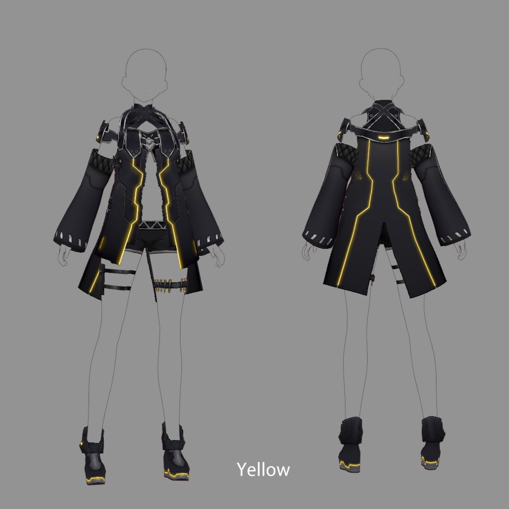 【VRoid texture 27】サイバーミリタリー5