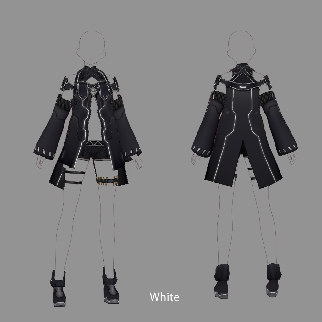 【VRoid texture 27】サイバーミリタリー5