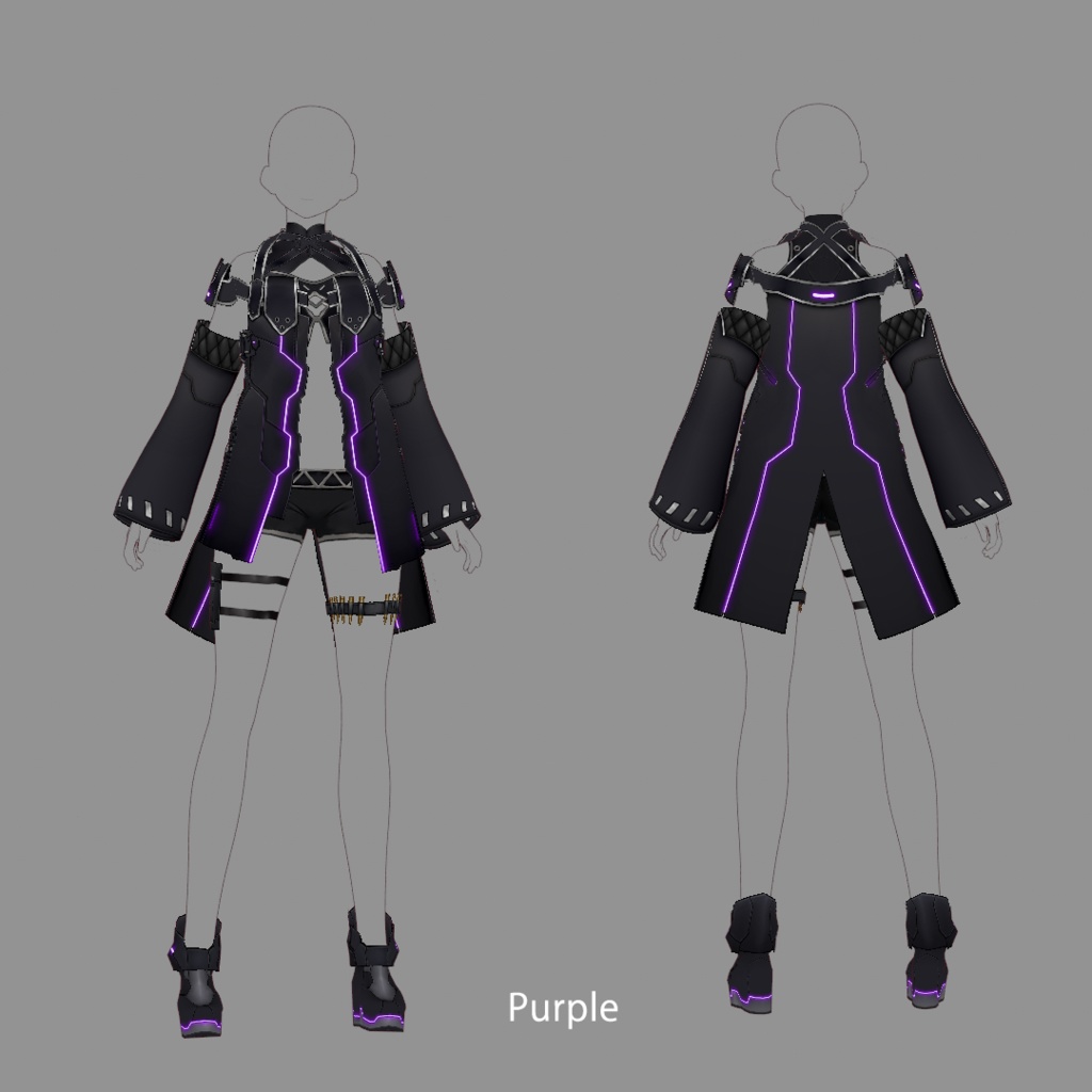 【VRoid texture 27】サイバーミリタリー5