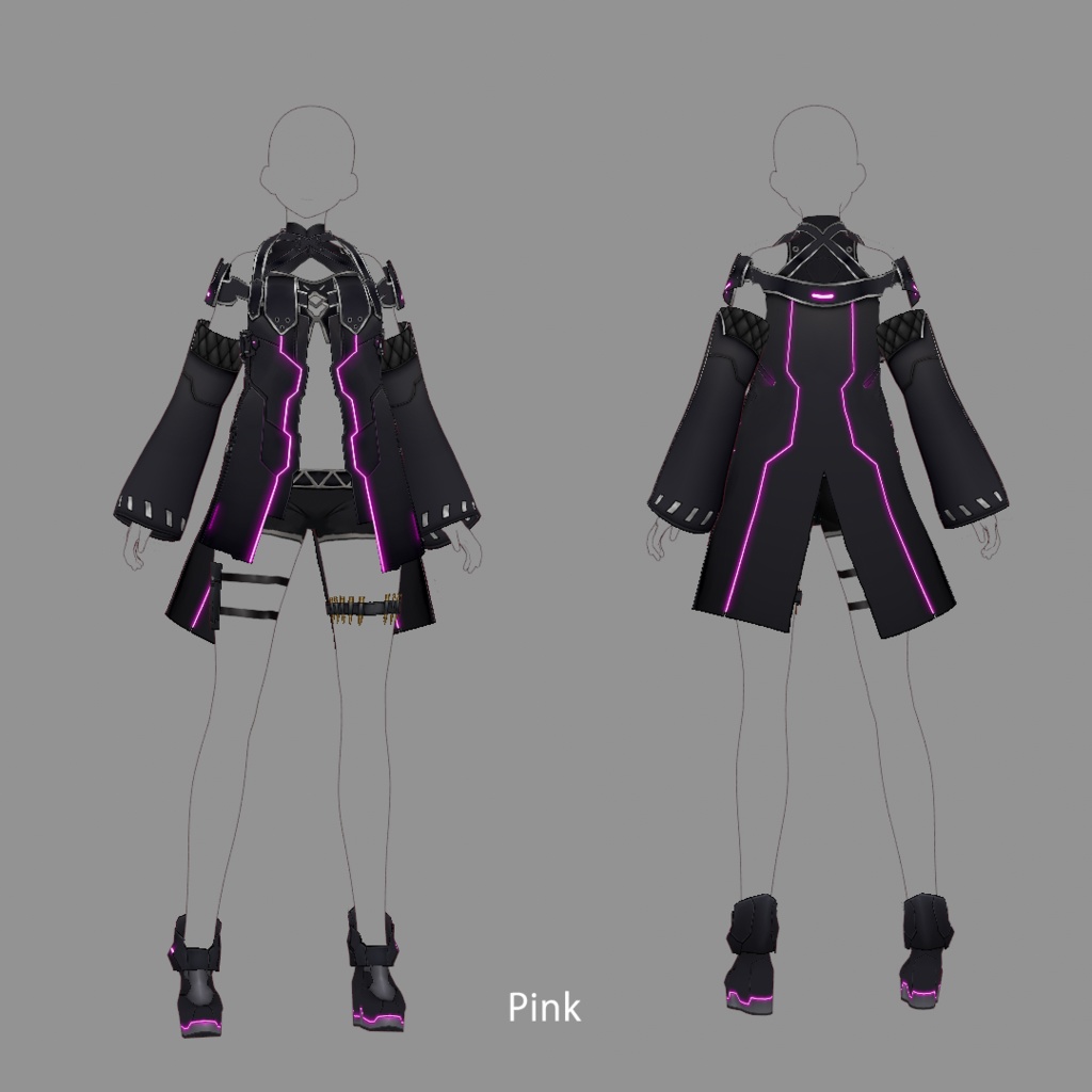 【VRoid texture 27】サイバーミリタリー5