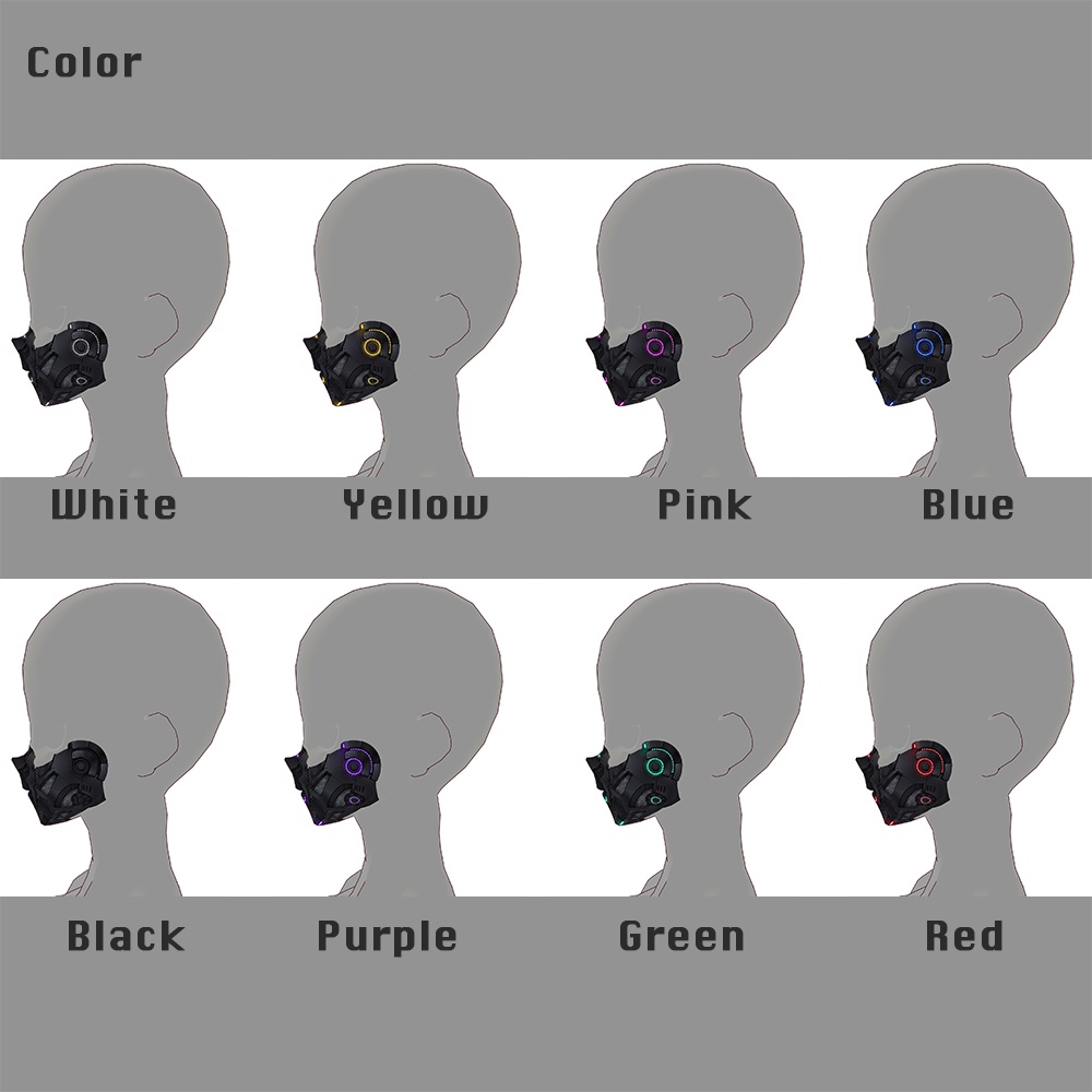 【VRoid texture 28】サイバーマスク