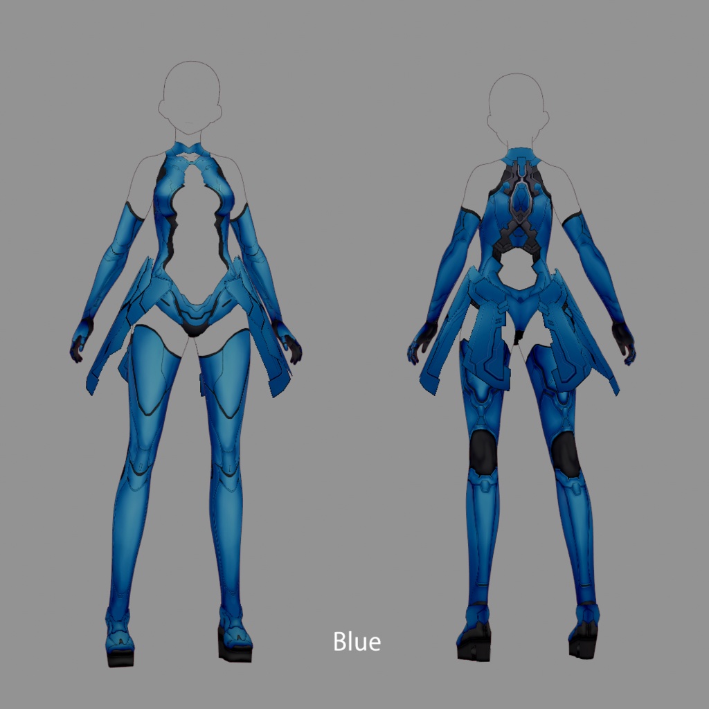 【VRoid texture 29】サイバースーツ3