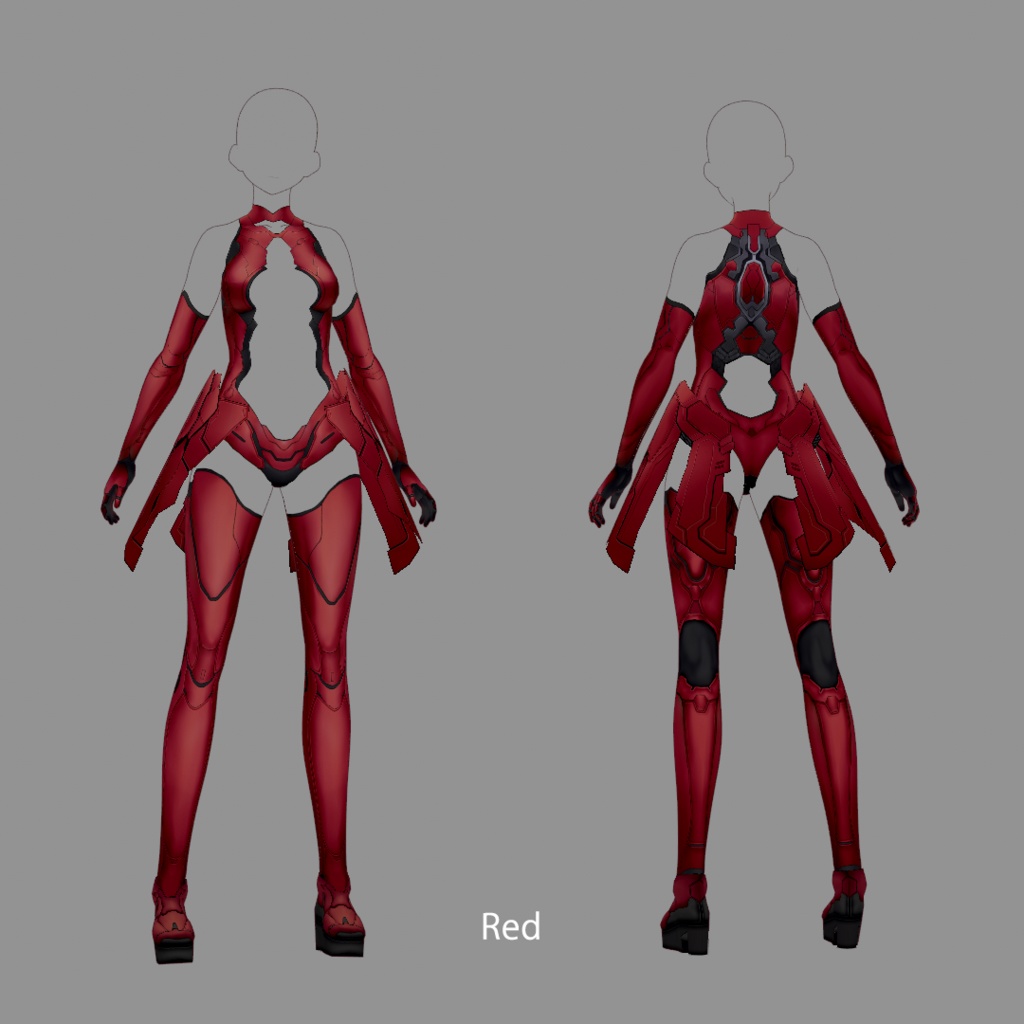 【VRoid texture 29】サイバースーツ3