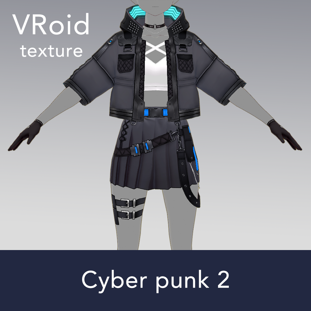 VRoid texture 30】サイバーパンク2を使用したモデル - VRoid Hub