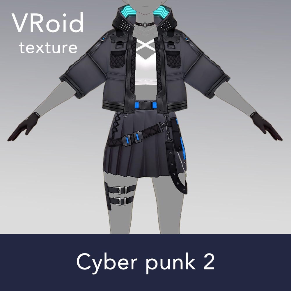 【VRoid texture 30】サイバーパンク2