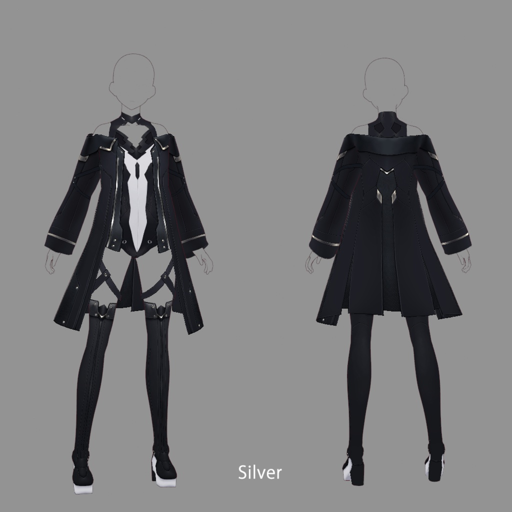 【VRoid texture 32】サイバーミリタリー6