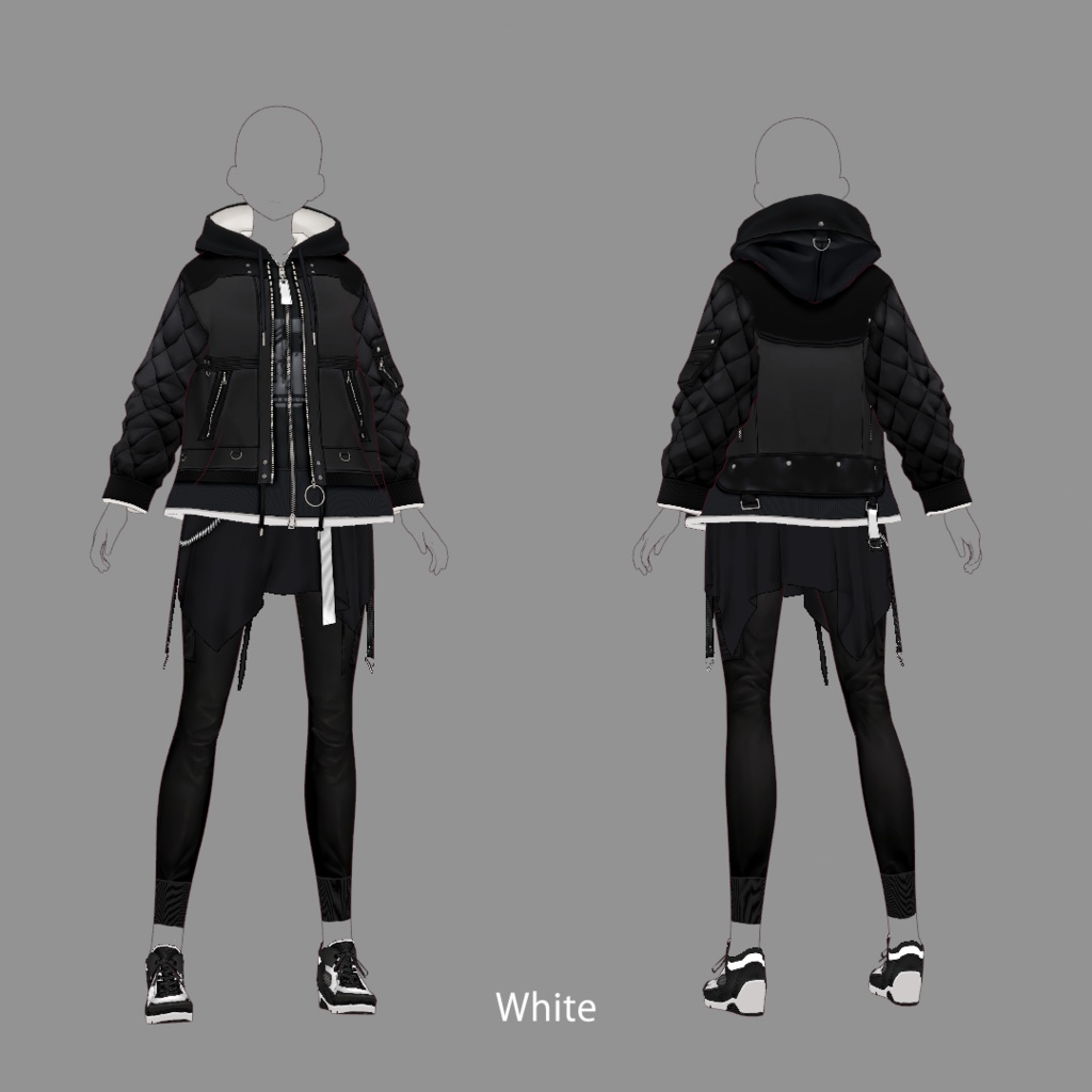 【VRoid texture 35】ストリートスタイル 2