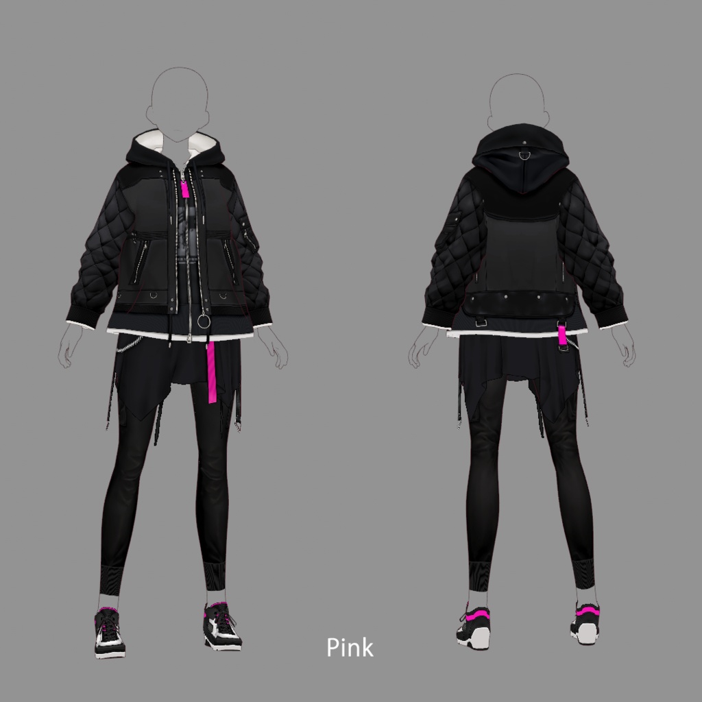 【VRoid texture 35】ストリートスタイル 2