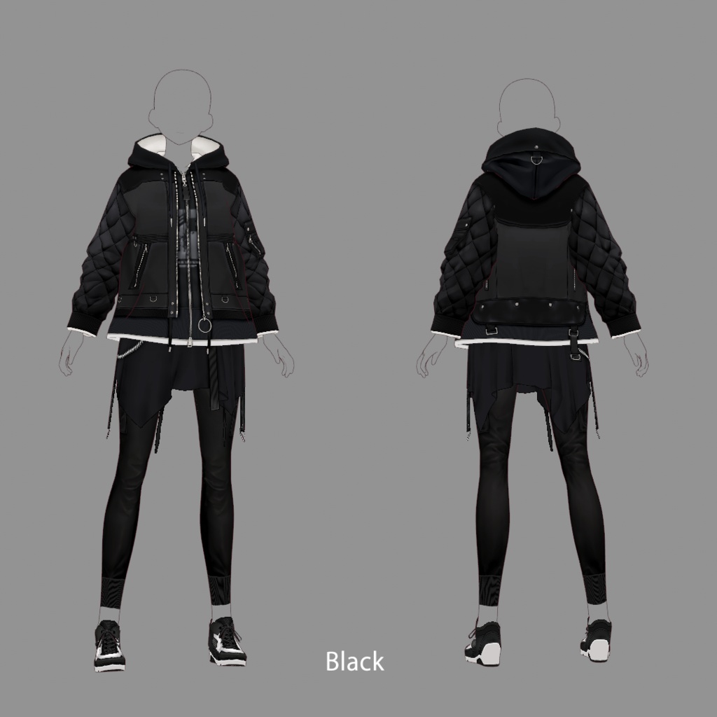 【VRoid texture 35】ストリートスタイル 2