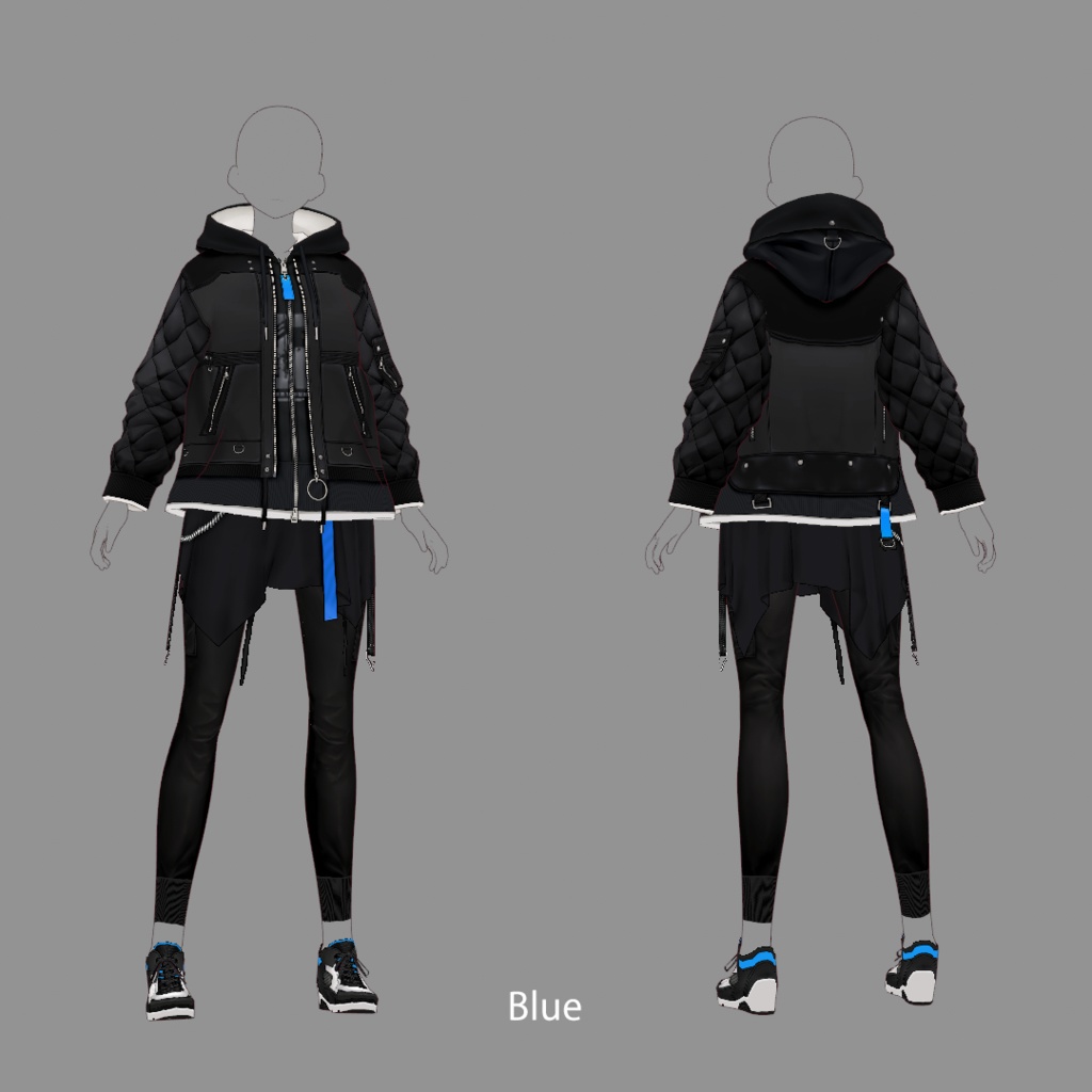 【VRoid texture 35】ストリートスタイル 2