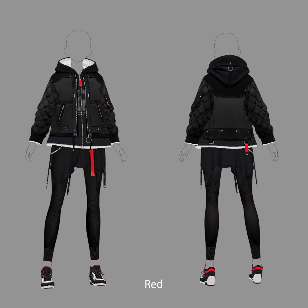 【VRoid texture 35】ストリートスタイル 2