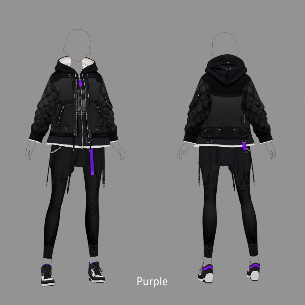 【VRoid texture 35】ストリートスタイル 2