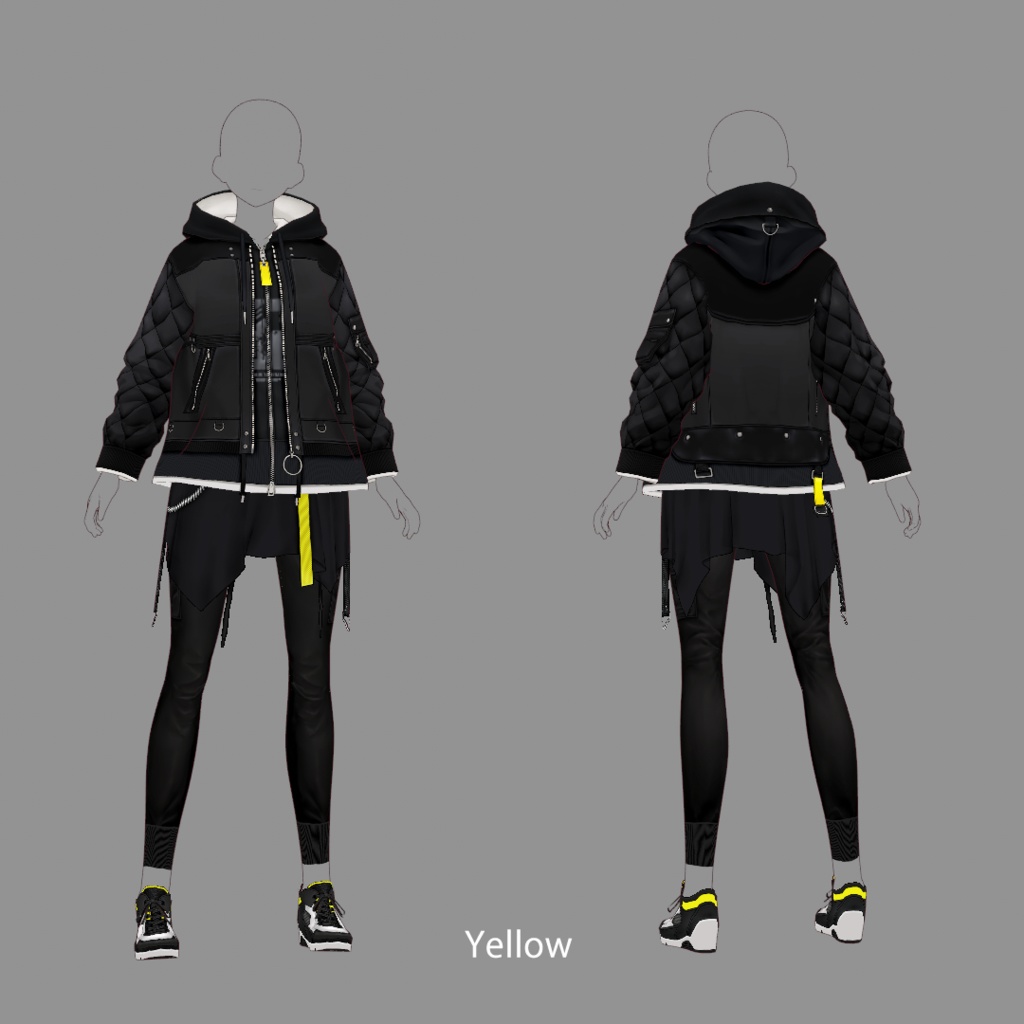 【VRoid texture 35】ストリートスタイル 2