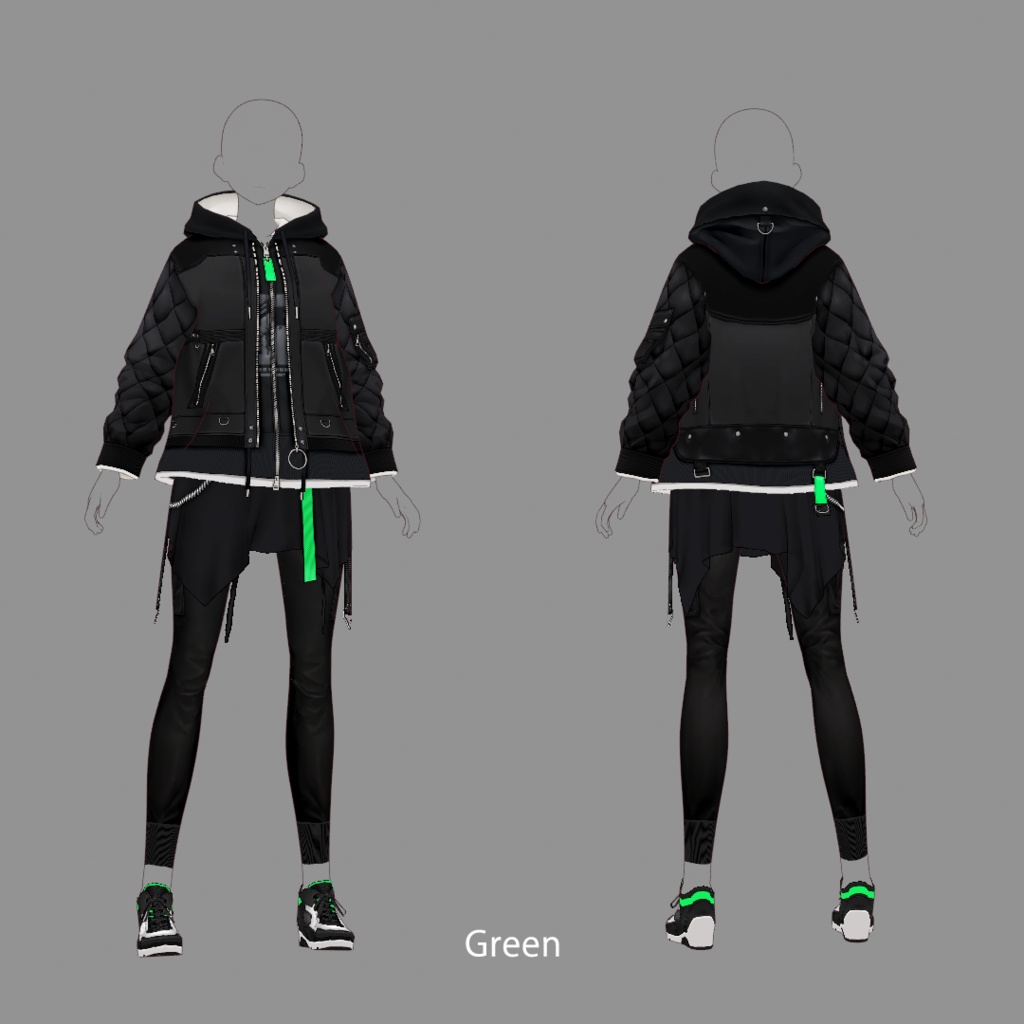 【VRoid texture 35】ストリートスタイル 2