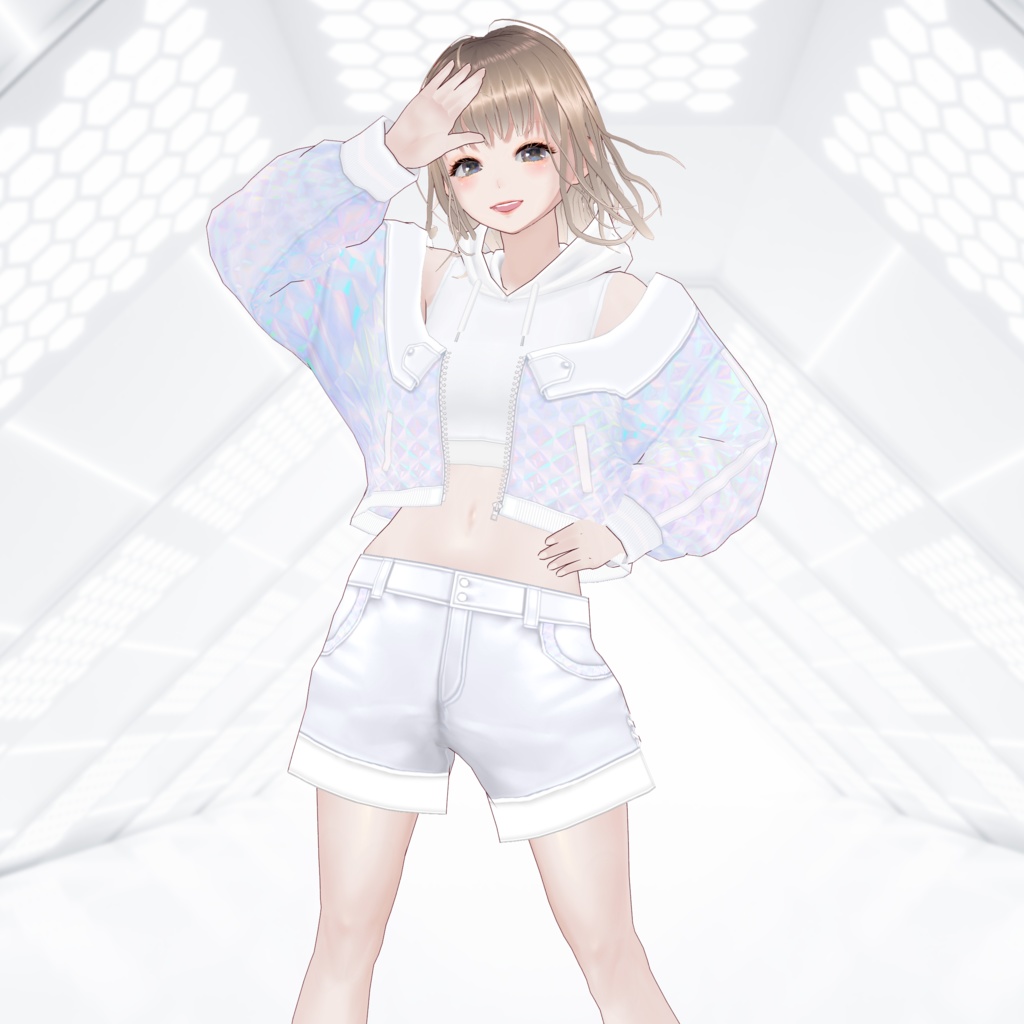 【VRoid texture 37】ホログラムパーカー