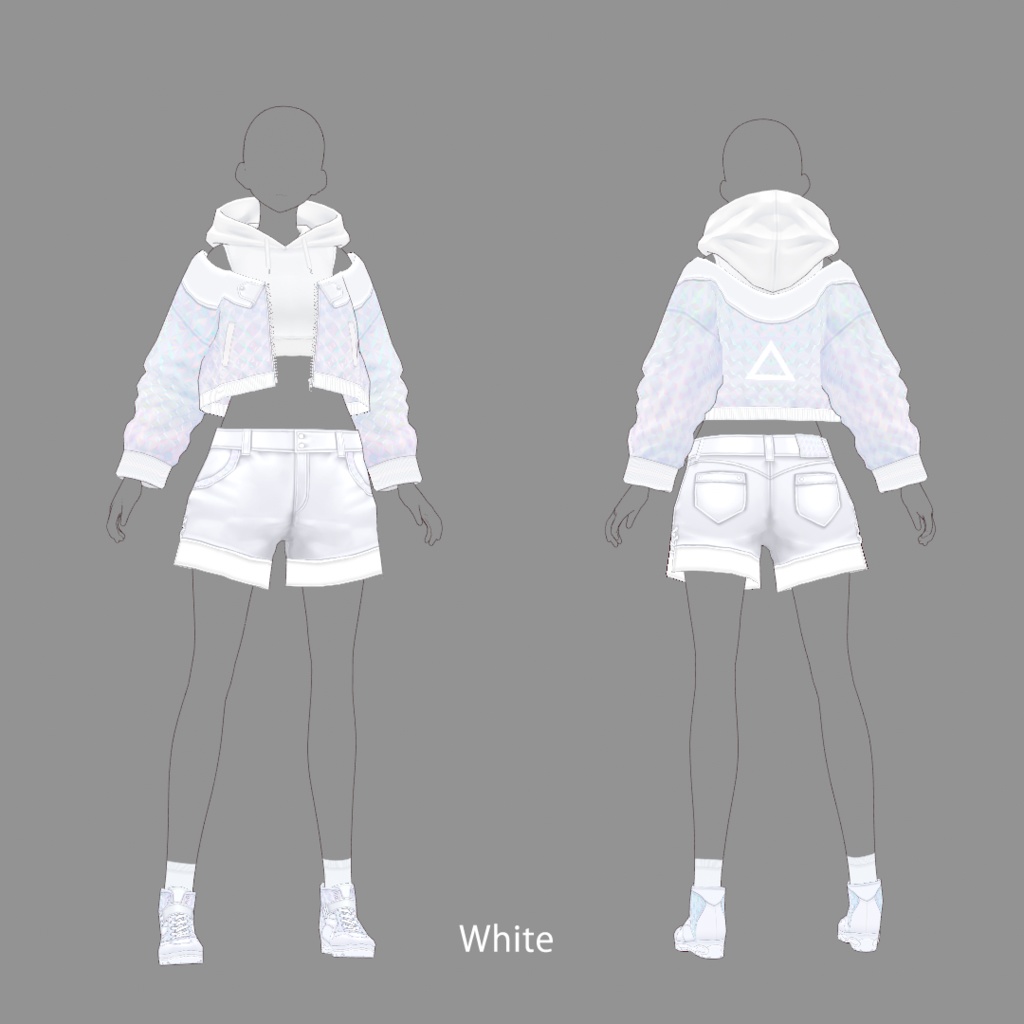 【VRoid texture 37】ホログラムパーカー