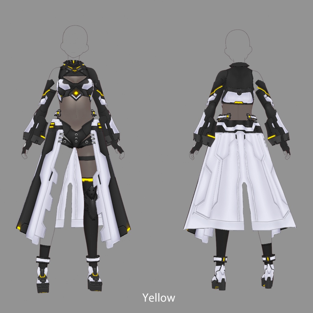 【VRoid texture 38】サイバーミリタリー7